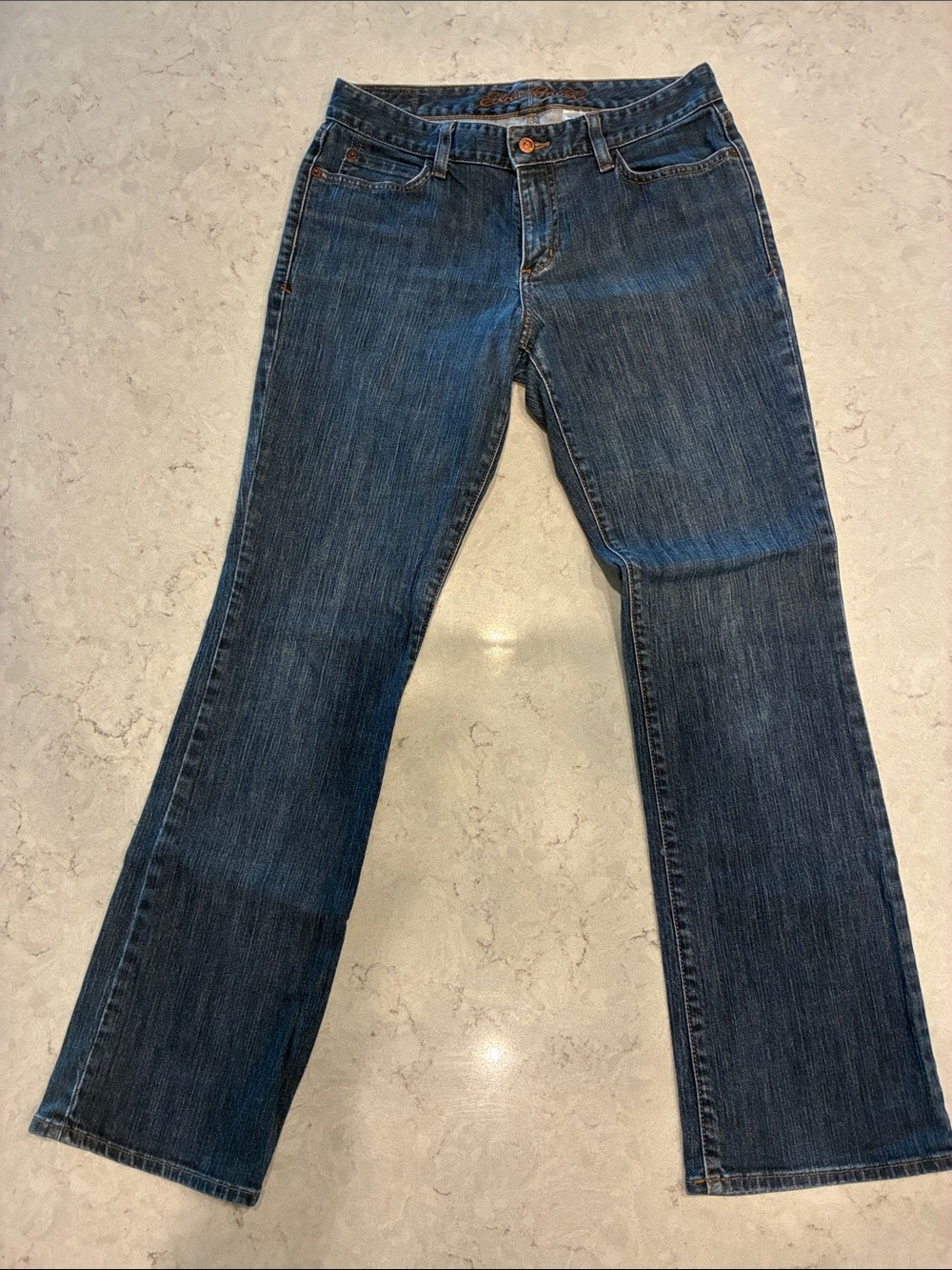 Eddie Bauer Women's Dark Blue Straight-Leg Jeans